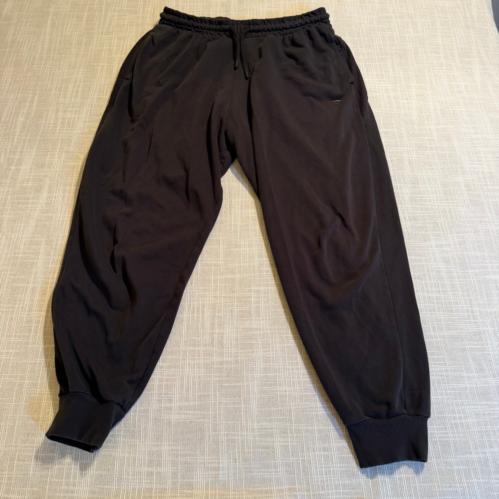 Gymshark Womens Black Power Joggers Size Large B3A4S‎ Cotton Blend Sweatpants